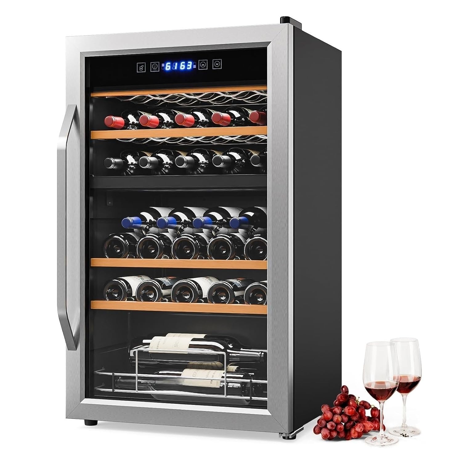 مبرد نبيذ مزدوج المناطق بسعة 3 - مراجعة Wine Beer Dual Zone وسعره