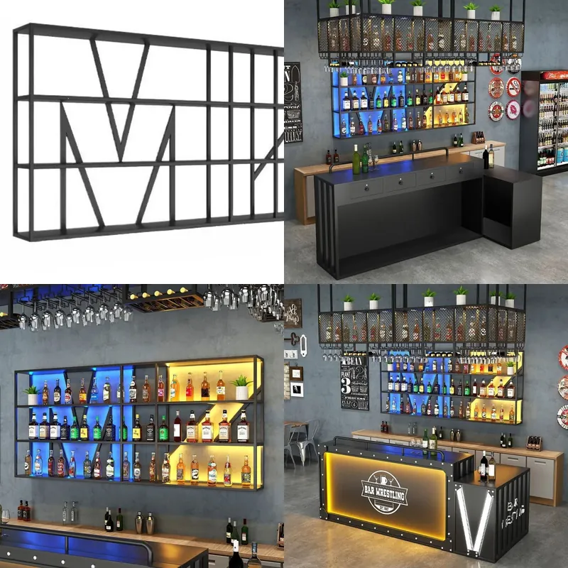 رف نبيذ من الحديد المطاوع مثبت - مراجعة Wine & Beer Guayaquil وسعره